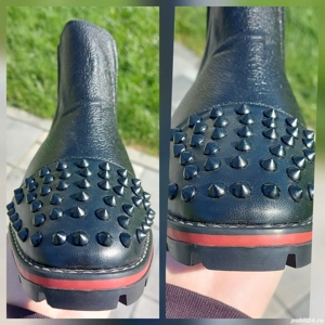 Oferta Toamna Ghete Christian Louboutin cu tinte   Piele Naturala 100% - imagine 2