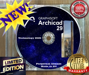 Archicad 29 - Full Comercial licenses ( Lifetime ) DVD Sigilat