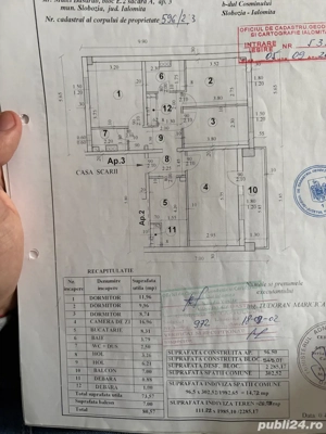 Vand apartament 4 Camere Slobozia