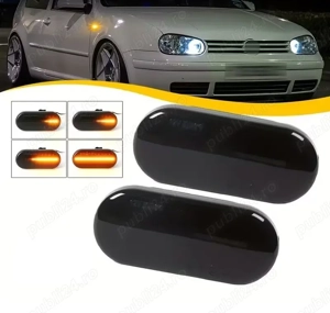 Set 2 Buc Semnal lateral Dinamic Aripa LED, VW, Seat, Ford - imagine 3