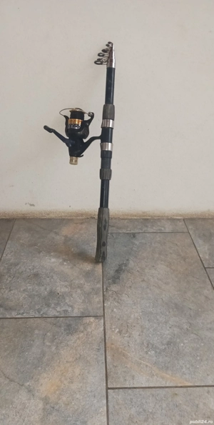 Vând undiță de pescuit cu molinetă si fir pe ia