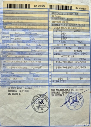 Vând  Desmembrez Mercedes Vito 2.2 Diesel Avariat Fata - imagine 2