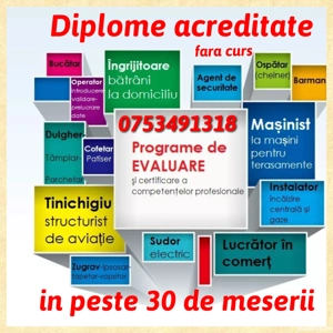 Diplome acreditate fara curs doar testare !  - imagine 2