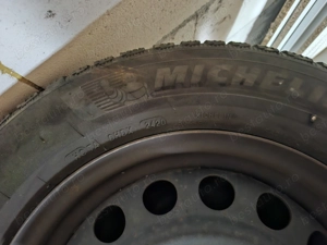 Vand 4 anvelope de iarna michelin alpin+jante 195 65 R15  - imagine 2