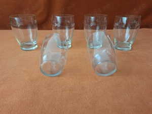 Set de 6 pahare pentru vin   apa, vechi   vintage