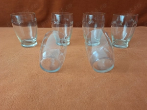 Set de 6 pahare pentru vin   apa, vechi   vintage - imagine 2