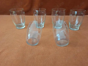 Set de 6 pahare pentru vin   apa, vechi   vintage - imagine 3