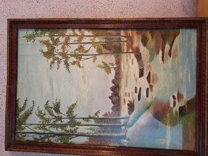 Tablou - 1 vechi cu rama si sticla de protectie, dimensiuni 52 x 75 cm