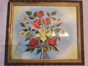 Tablou - 2 vechi, cu rama si sticla de protectie, dimensiuni 62 x 62 cm