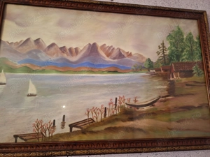 Tablou - 4 vechi, cu rama si sticla de protectie, dimensiuni 50 x 80 cm