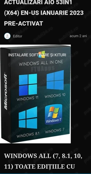 Instalare Software Windows 8  10  11 și Drivere