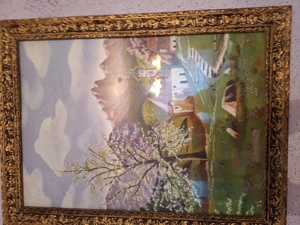 Tablou - 5 vechi, cu rama si sticla de protectie, dimensiuni 60 x 80 cm