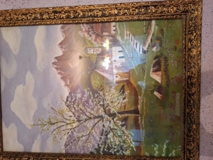 Tablou - 5 vechi, cu rama si sticla de protectie, dimensiuni 60 x 80 cm