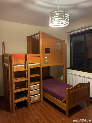 Paturi suprapuse pentru copii - lemn masiv