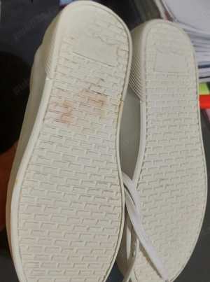 Pantofi sport din piele ecologica, culoare alb-roz, brand Levi's, marime 38 - imagine 5