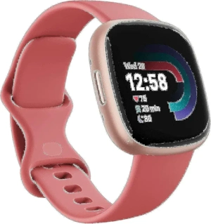Smartwatch Fitbit Versa 4 Pink Sand   Copper Rose Aluminum