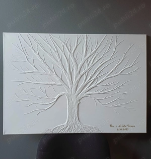 Tablou canvas pictura texturata, 3D, realizata din chit acrilic, pomul vietii 
