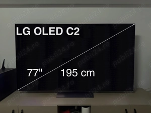 LG OLED77C2 - smart TV televizor - 77" - 195 cm - 120Hz gaming G-Sync FreeSync