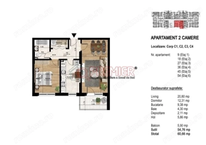 Apartament modern cu 2 camere – Splaiul Unirii - Popești-Leordeni