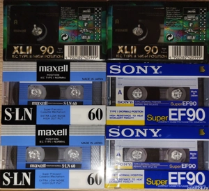 Lot 6 casete noi sigilate Maxell si Sony