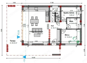 Oferta! Casa semifinisata, cu priveliste, 750 mp teren, Salicea - imagine 7