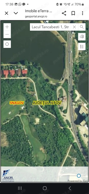 Teren intravilan de vânzare   Tâncăbești, DN1, vedere la lac