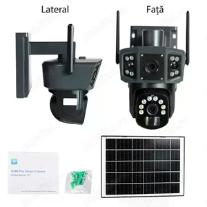 Camera Supraveghere Wireless 4G V380, Alimentare Solara, Full HD, Detectie PIR, Audio Bidirectional - imagine 4