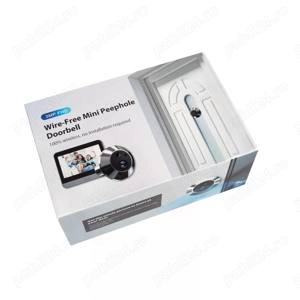 Vizor smart wireless cu inregistrare eveniment (miscare) si vizualizare pe telefon - imagine 4