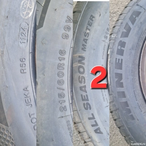 216 60 R16 99V Patru Cauciucuri Anvelope All season jante 5x115 Opel - imagine 2