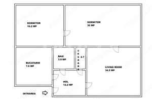 Apartament spatios de vanzare cu 3 camere la etajul 1 in Orasul de Jos - imagine 3