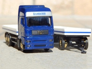 Macheta camion MAN TGA 2000 + remorca Kulmbacher scara 1:87