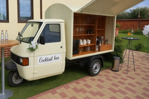 Bar mobil Piaggio Ape   ideal pentru prosecco van, coffee bar sau cocktailuri - imagine 2