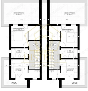 Duplex cu 4 camere despartit prin camera tehnica I Giarmata Mare - imagine 7