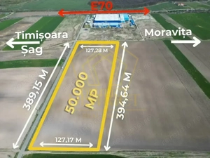 Teren extravilan pentru constructii industriale 5ha | Sag | Frigoglass