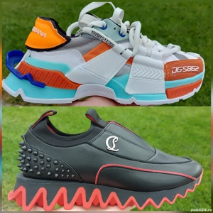 Adidasi Balmain - Dolce&Gabbana - Louboutin Sneakers 37 41 - imagine 3