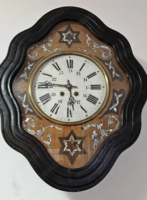 Ceas de perete cu pendula Oeil de bouef  Japy Freres