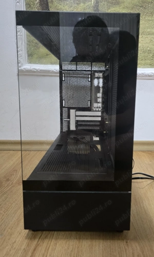 Carcasa 1stPLAYER Gaming MI5-bk, 6 ventilatoare aRGB infinity efect, Micro-ATX, negru - imagine 3