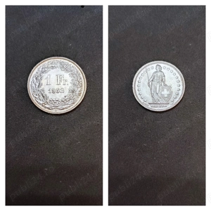 Moneda argint 1 Franc, ELVETIA, 1952