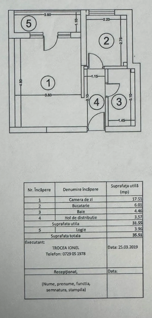 Garsonieră decomandată 36 mp, bloc 2020, complet mobilată și utilată - imagine 7