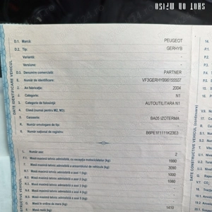 Peugeot partner autoutilitara izoterma - imagine 8