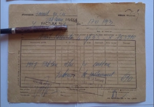 Chitanta, din 1973, de cumparare tablou - imagine 2