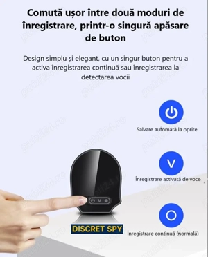 DETECTIVI PARTICULARI Timisoara Vindem Inchiriem - Reportofon magnetic Q73   16GB, până la  500 ore - imagine 2