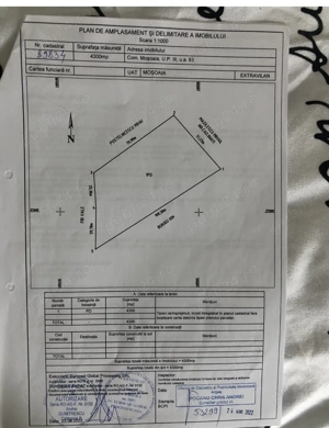Teren 7000 mp Mosoaia Ag  - imagine 2