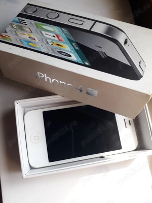 Telefon Rar De Colectie iPhone 4s alb si cutie originala - imagine 2