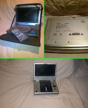 DVD player portabil 7 inch 2 buc. Husa si Telecomanda
