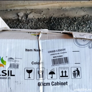 chiuveta de porțelan cu picior - imagine 2