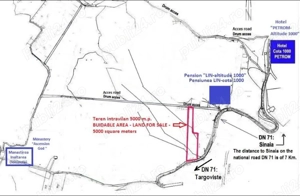 Vand teren intravilan langa Sinaia, deschidere la DN71 la altitudine 1000 m. (COTA 1000) - imagine 8