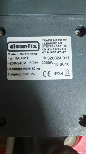 Vand Aparat Profesional curățenie Hako RA 431 E nou - imagine 5