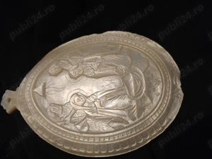 Vind icoana sculptata pe scoica  - imagine 3