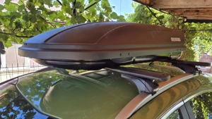 portbagaj Menabo Sonic si cutie portbagaj Menabo Marathon Dark 400 - imagine 4